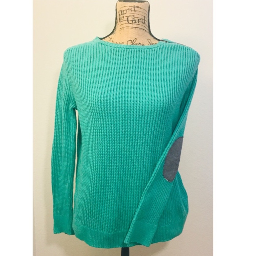Zara girls sweater with elbow patches